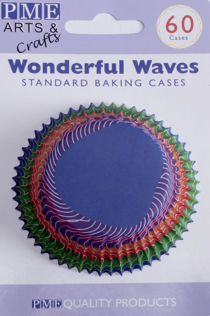Billede af PME standard cupcakeforme Wonderful Waves Pk/60