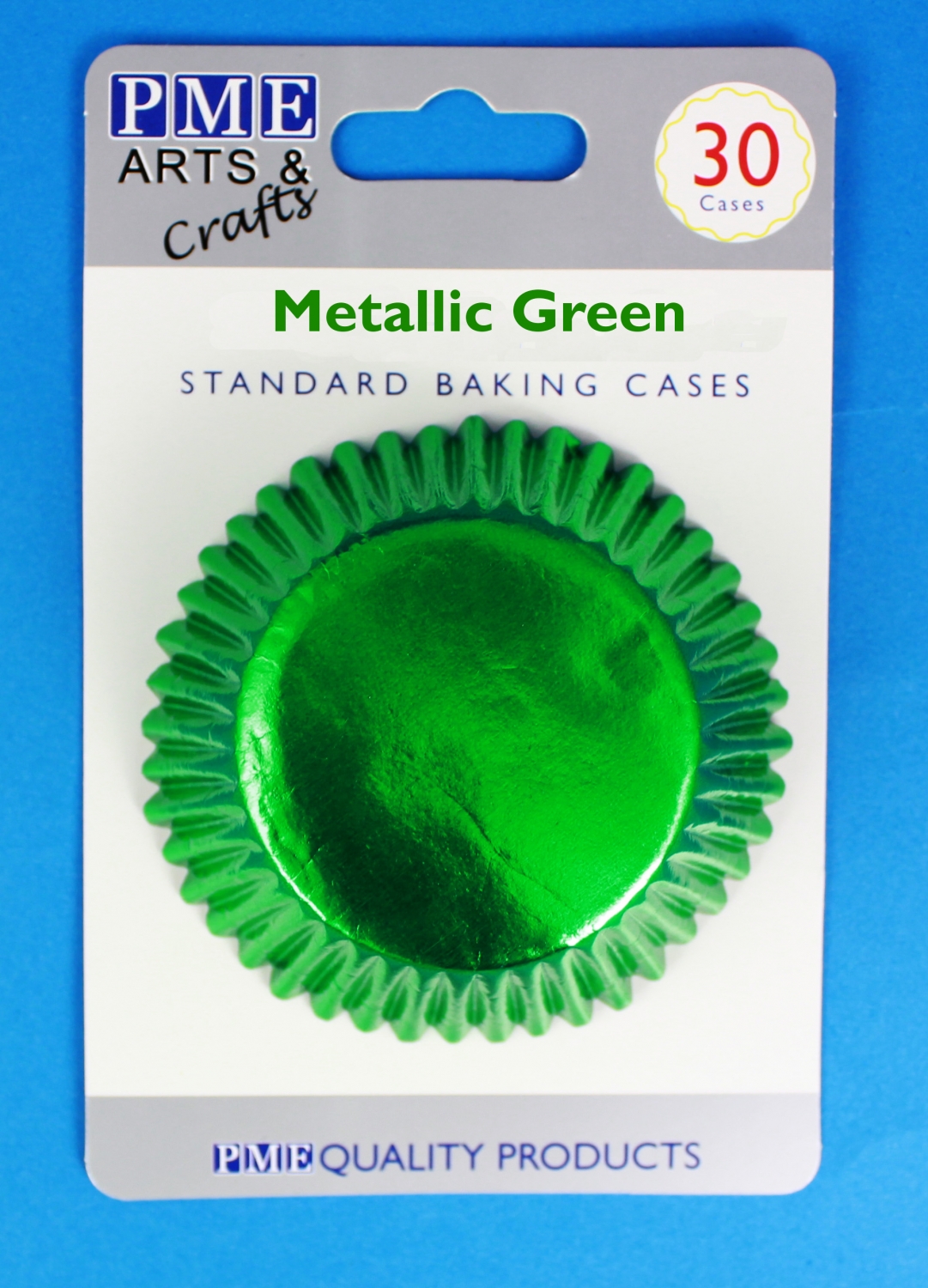 Billede af PME standard cupcakeforme Metallic Grøn pk/30